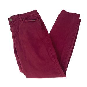 Level 99 Lily Skinny Straight Leg Jeans Ruby Red Size 30